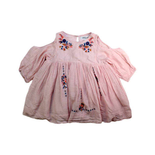 A Pink Long Sleeve Dresses from Nellystella in size 2T for girl. (Front View)