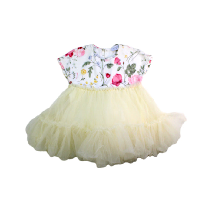 A White Short Sleeve Dresses from Monnalisa in size 2T for girl. (Front View)