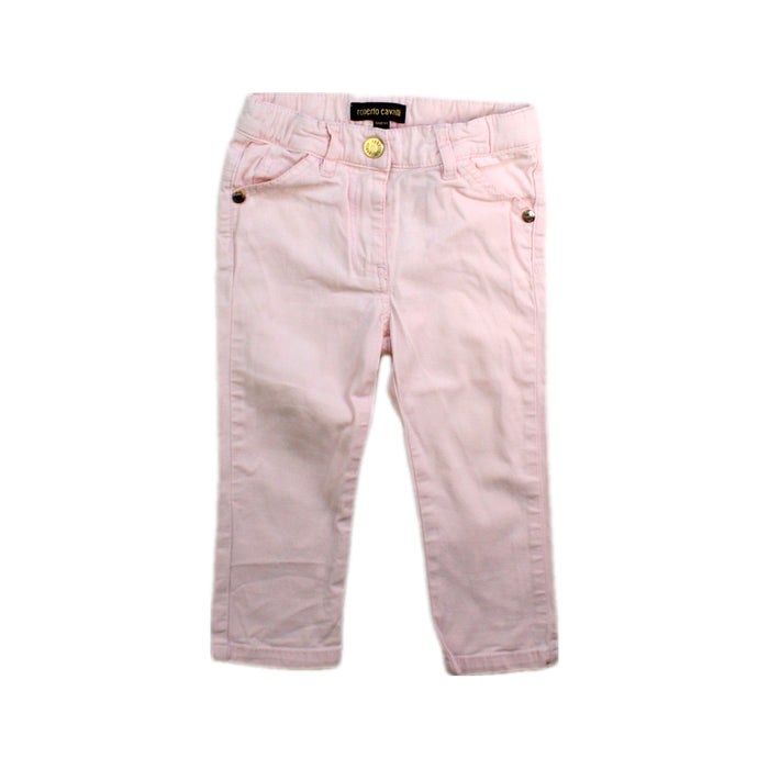A Pink Jeans from Roberto Cavalli in size 12-18M for girl. (Front View)