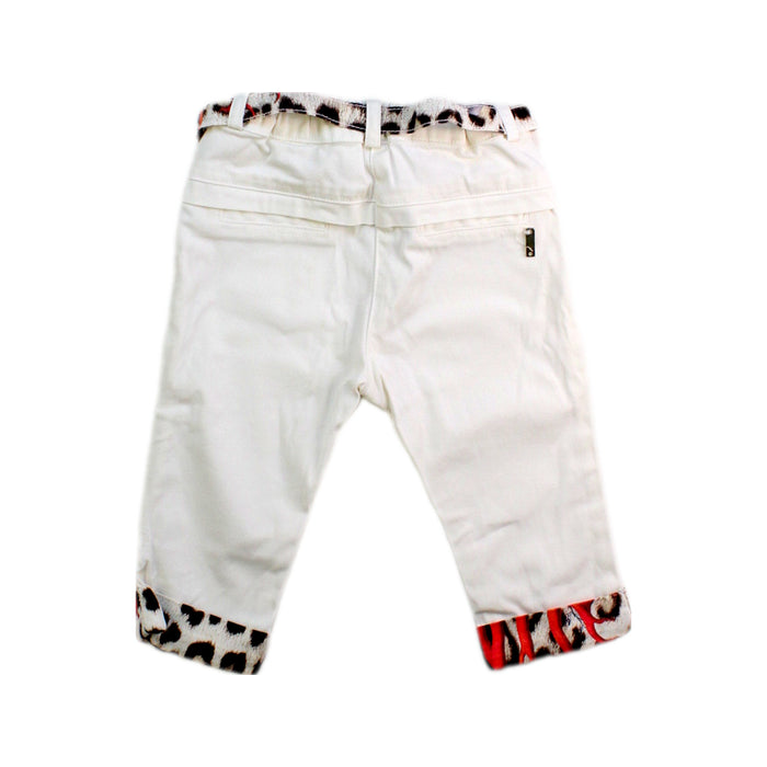 A White Casual Pants from Roberto Cavalli in size 3-6M for girl. (Back View)