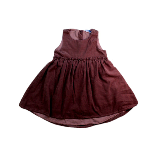 A Brown Sleeveless Dresses from Jacadi in size 2T for girl. (Front View)