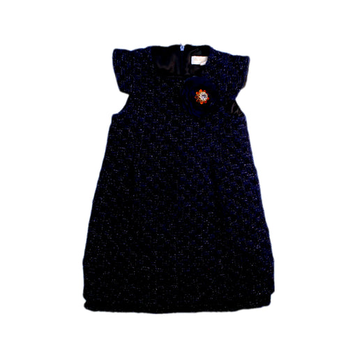 A Navy Sleeveless Dresses from Bleu Comme Gris in size 2T for girl. (Front View)