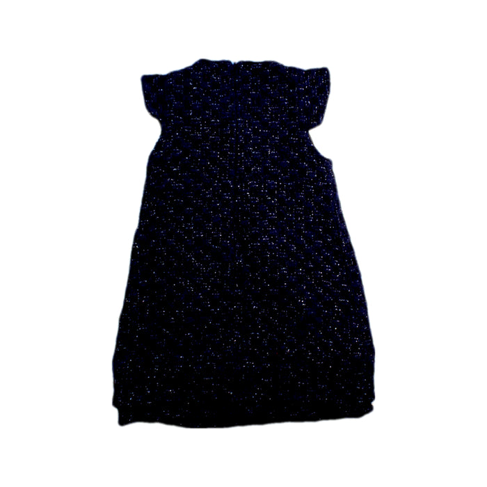 A Navy Sleeveless Dresses from Bleu Comme Gris in size 2T for girl. (Back View)