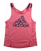 A Pink Active Tops from Adidas in size 5T for girl. (Front View)