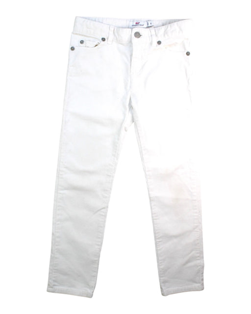 A White Casual Pants from Vineyard Vines in size 6T for girl. (Front View)