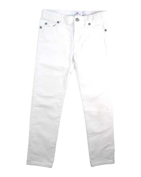 A White Casual Pants from Vineyard Vines in size 6T for girl. (Front View)