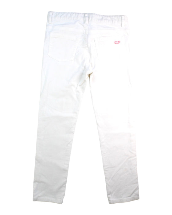 A White Casual Pants from Vineyard Vines in size 6T for girl. (Back View)