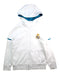 A White Hooded Sweatshirts from Adidas in size 10Y for boy. (Front View)