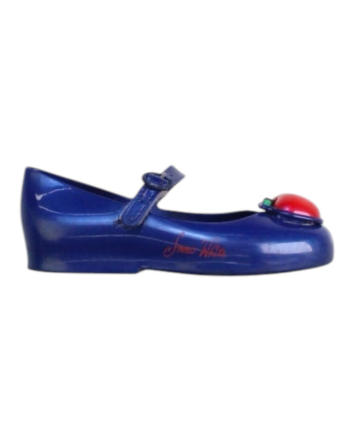 A Navy Flats from Mini Melissa in size 5T for girl. (Front View)