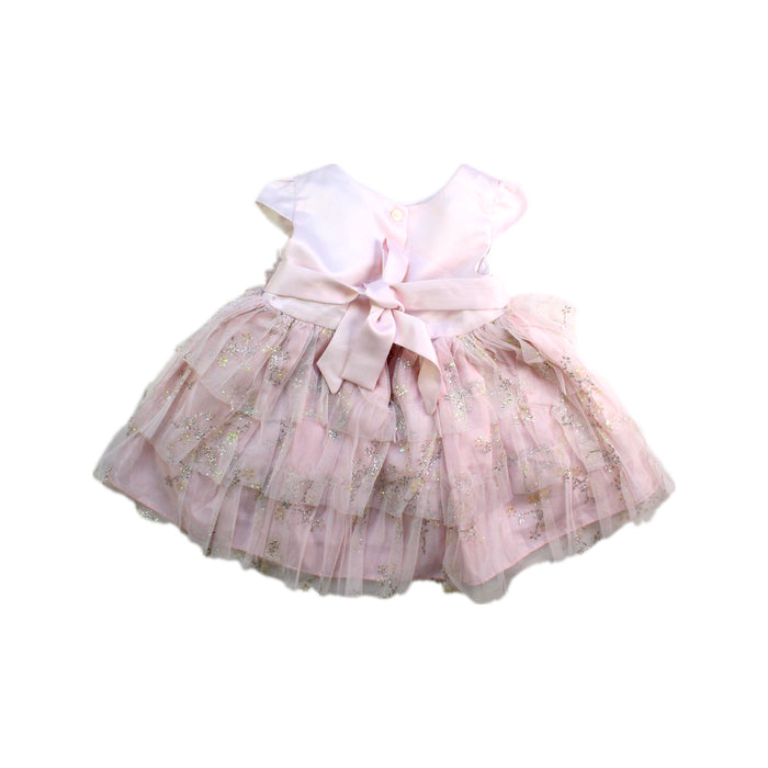 A Pink Short Sleeve Dresses from Cinderella in size 6-12M for girl. (Back View)