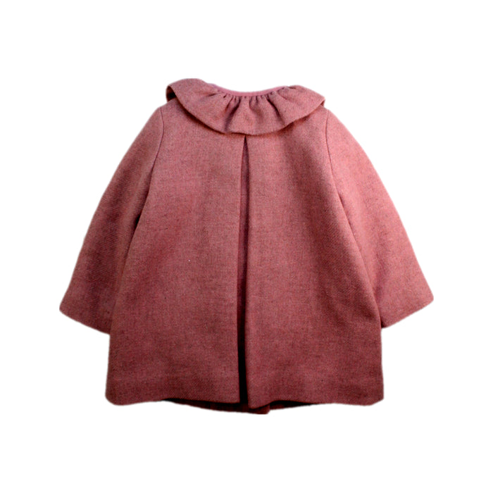 A Pink Coats from Bonpoint in size 3T for girl. (Back View)