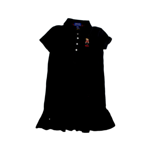 A Black Short Sleeve Dresses from Polo Ralph Lauren in size 6T for girl. (Front View)