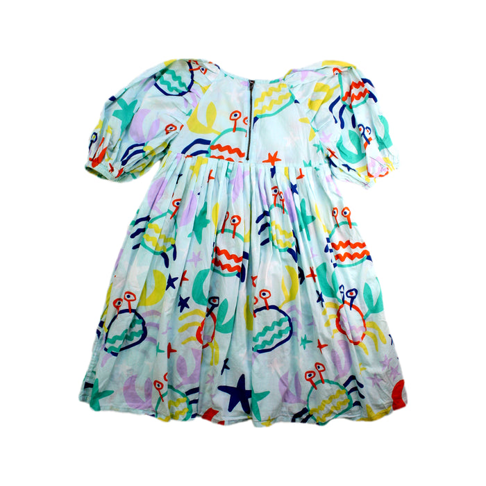 A Multicolour Short Sleeve Dresses from Stella McCartney in size 5T for girl. (Back View)