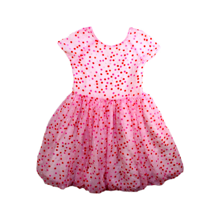 A Pink Short Sleeve Dresses from Baker by Ted Baker in size 6T for girl. (Front View)