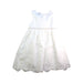 A White Sleeveless Dresses from Blueberi Boulevard in size 6T for girl. (Front View)