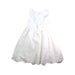 A White Sleeveless Dresses from Blueberi Boulevard in size 6T for girl. (Back View)