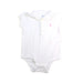 A White Short Sleeve Bodysuits from Ralph Lauren in size 6-12M for girl. (Front View)