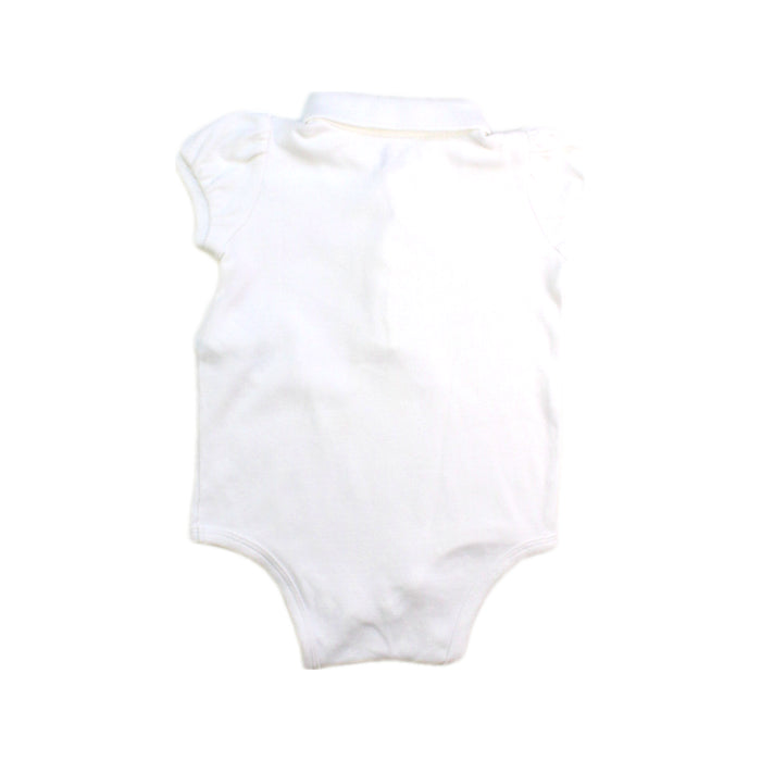 A White Short Sleeve Bodysuits from Ralph Lauren in size 6-12M for girl. (Back View)