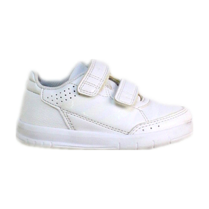 A White Sneakers from Adidas in size 18-24M for neutral. (Front View)