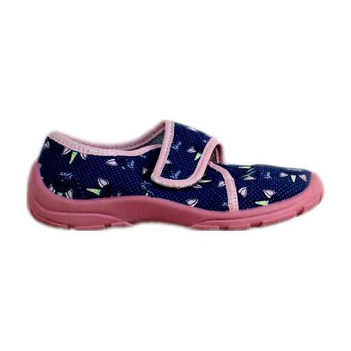 A Blue Casual Boots from Geox in size 5T for girl. (Front View)