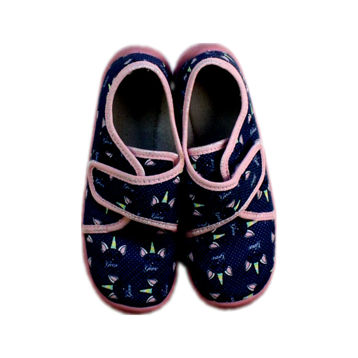 A Blue Casual Boots from Geox in size 5T for girl. (Back View)