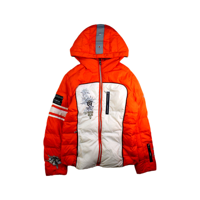 A Orange Puffer/Quilted Coats & Outerwear from Bogner in size 10Y for girl. (Front View)