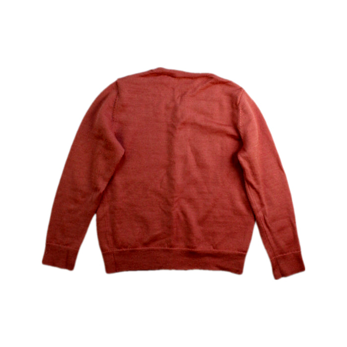 A Red Cardigans from Bonpoint in size 4T for girl. (Back View)