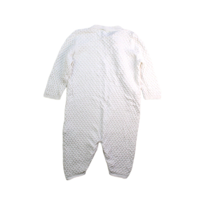 A White Onesies from Shanghai Tang in size 12-18M for neutral. (Back View)