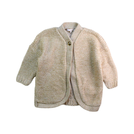 A Beige Cardigans from Chloe in size 2T for girl. (Front View)