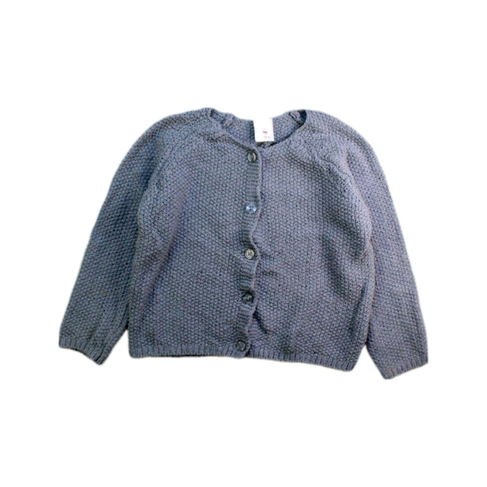 A Grey Cardigans from Seed in size 18-24M for boy. (Front View)