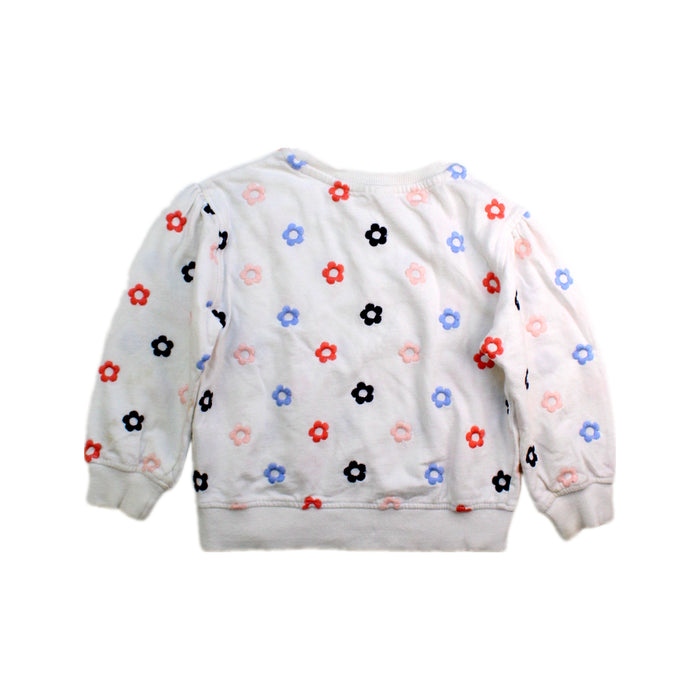 A White Crewneck Sweatshirts from Seed in size 4T for girl. (Back View)
