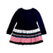 A Navy Sweater Dresses from Jacadi in size 3T for girl. (Back View)