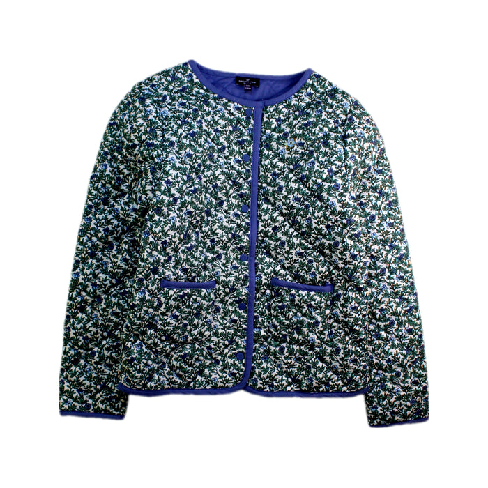 A Blue Puffer/Quilted Jackets from Sergent Major in size 9Y for girl. (Front View)