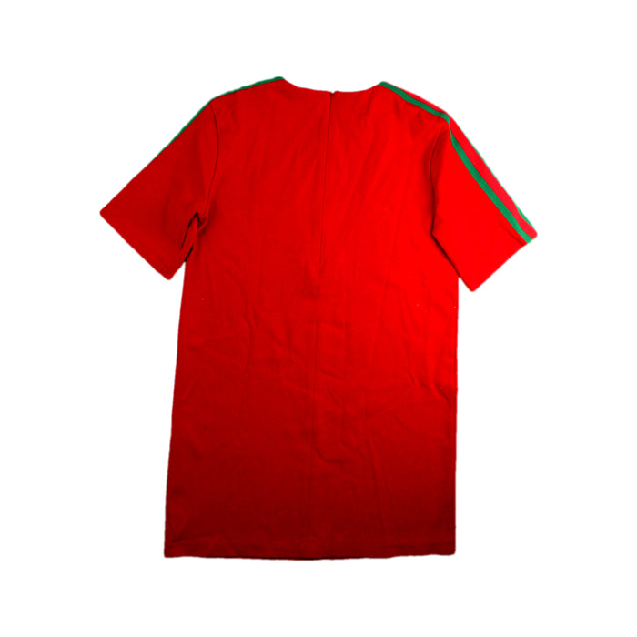 A Red Short Sleeve Dresses from Gucci in size 12Y for girl. (Back View)