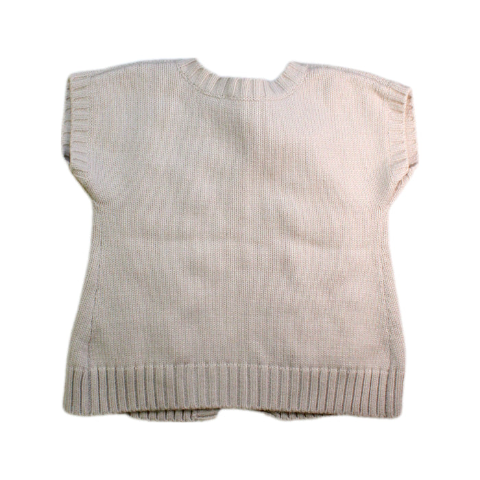 A Ivory Cardigans from Jacadi in size 6T for girl. (Back View)