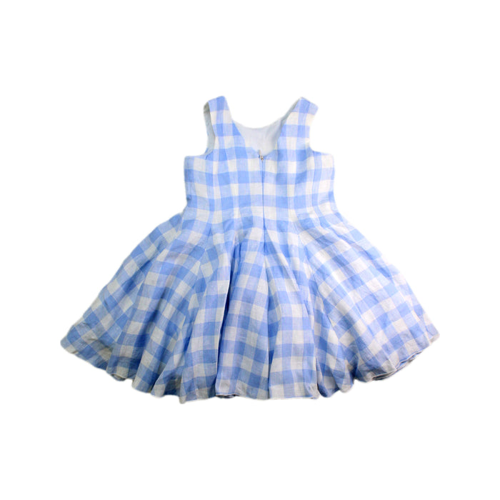 A Blue Sleeveless Dresses from Nicholas & Bears in size 2T for girl. (Back View)