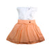 A White Sleeveless Dresses from Gannino d'Angelo in size 4T for girl. (Front View)