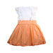 A White Sleeveless Dresses from Gannino d'Angelo in size 4T for girl. (Back View)