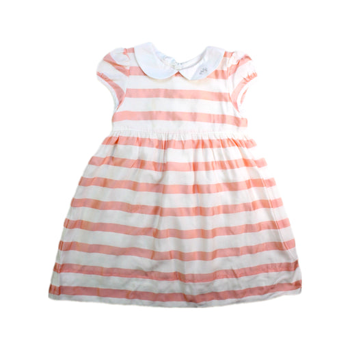 A Pink Short Sleeve Dresses from Momonittu in size 2T for girl. (Front View)