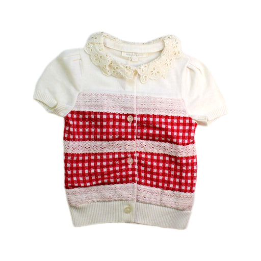 A Red Cardigans from Nicholas & Bears in size 6-12M for girl. (Front View)