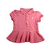 A Pink Short Sleeve Polos from Ralph Lauren in size 6-12M for girl. (Front View)