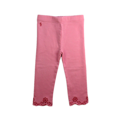 A Pink Leggings from Ralph Lauren in size 12-18M for girl. (Front View)