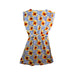 A Blue Sleeveless Dresses from By the Sea in size 2T for girl. (Back View)