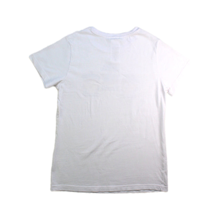A White Short Sleeve T Shirts from Jacadi in size 10Y for girl. (Back View)