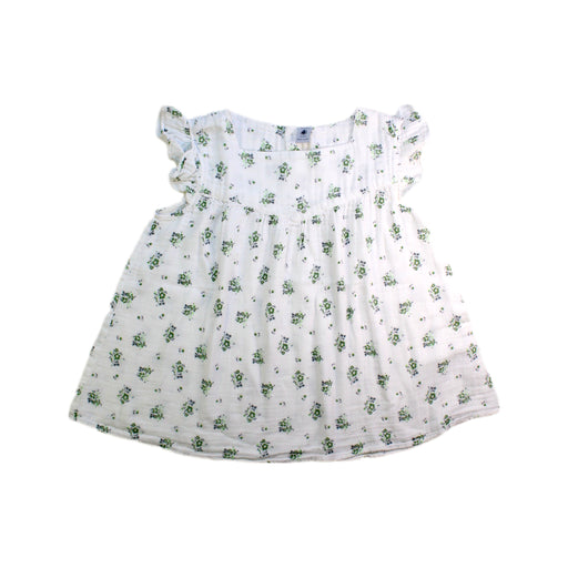 A White Sleeveless Tops from Petit Bateau in size 12Y for girl. (Front View)