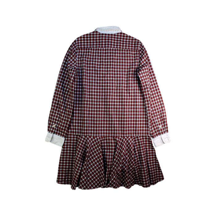A Red Long Sleeve Dresses from Polo Ralph Lauren in size 12Y for girl. (Back View)
