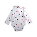 A White Long Sleeve Bodysuits from Jacadi in size 12-18M for girl. (Back View)