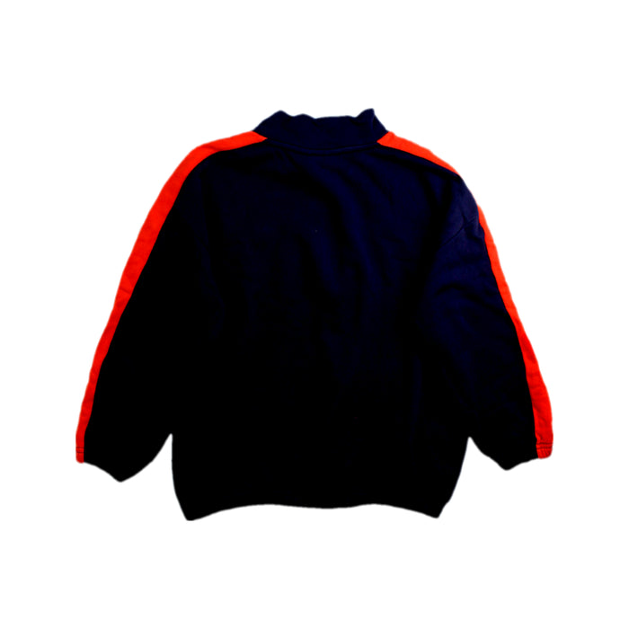 A Navy Zippered Sweatshirts from Mini Rodini in size 7Y for neutral. (Back View)