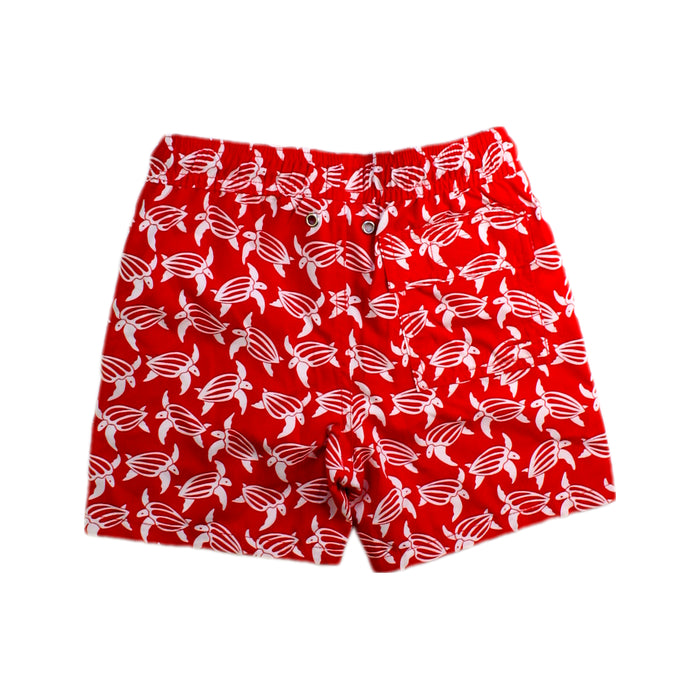 A Red Swim Shorts from Tom & Teddy in size 5T for boy. (Back View)