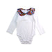 A White Long Sleeve Bodysuits from Jacadi in size 12-18M for girl. (Front View)